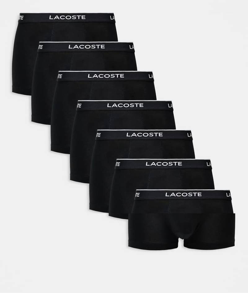 Lacoste - Schwarze Unterhosen im 7er-Set von Lacoste