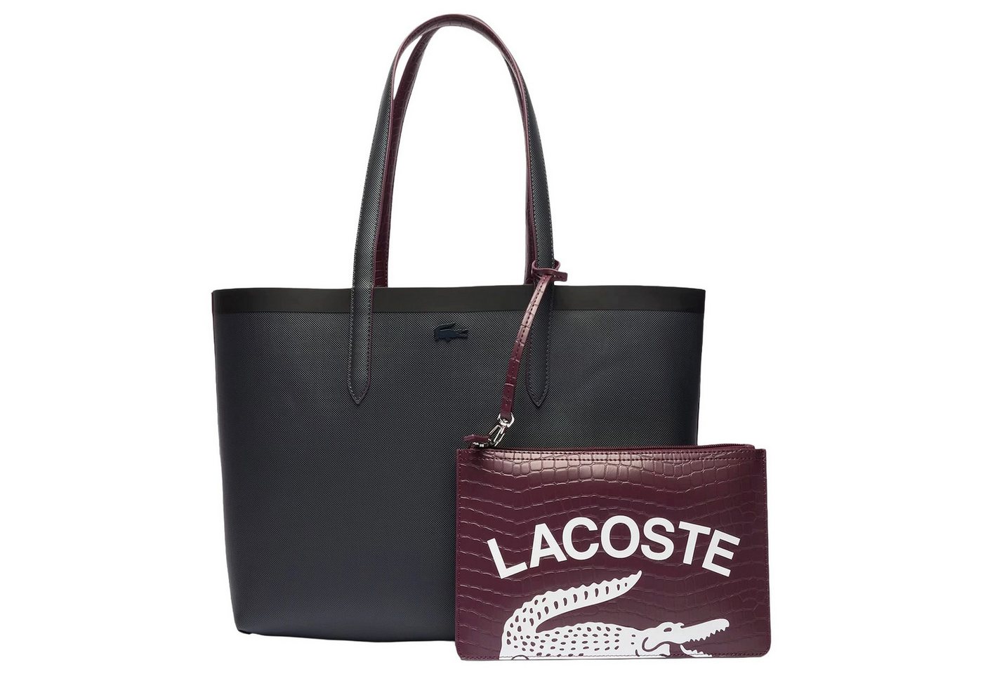 Lacoste Shopper Embossed - Schultertasche 47 cm (abimes croc) von Lacoste