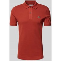 Lacoste Slim Fit Poloshirt mit Label-Patch Modell 'PIQUE' in Dunkelrot, Größe XXXL von Lacoste