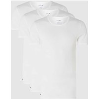 Lacoste Slim Fit T-Shirt aus Baumwolle im 3er-Pack in Weiss, Größe XXL von Lacoste