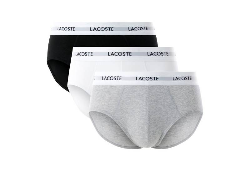 Lacoste Slip Brief Cotton Stretch (3-St., 3er Pack) mit Markenschriftzug am Bund von Lacoste