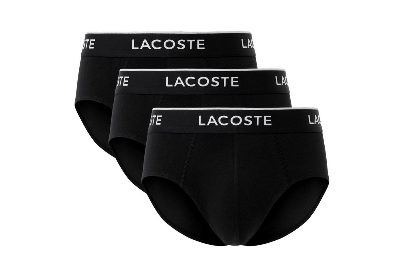 Lacoste Slip Brief Cotton Stretch (3-St., 3er Pack) mit Markenschriftzug am Bund von Lacoste