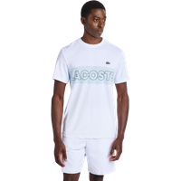 Lacoste Small Croc Logo Stripe Herren T-Shirts - Weiß - Größe XS von Lacoste