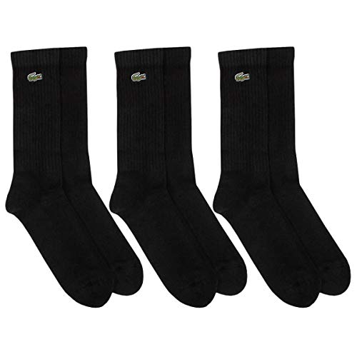 Lacoste Sport Herren RA2099 Socks, Noir/Noir-Noir, 36-40 von Lacoste