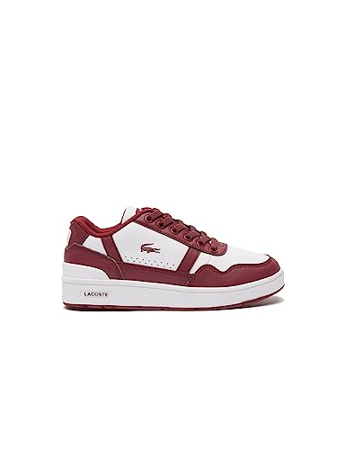 Lacoste Sport - Kinder Court Snkr - 46SUC0010, WHT/Burg, 28 EU von Lacoste