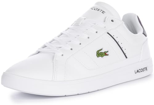 Lacoste Sport - Männer Court Snkr - 45SMA0116, White/Navy, 40 EU von Lacoste