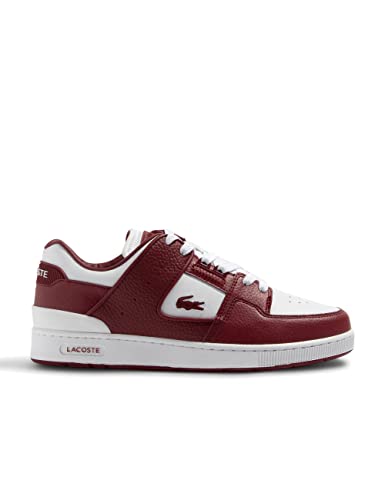 Lacoste-Men Court SNKR-46SMA0044, WHT/Burg, 43 EU von Lacoste