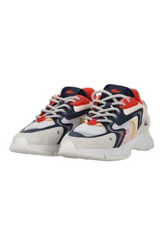 Lacoste Sport - Männer Sport Snkr - 46SMA0003, White/ORANGE, 44.5 EU von Lacoste