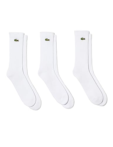 Lacoste Sport Unisex RA4182 Socken, Blanc/Blanc-Blanc, 47/50 von Lacoste