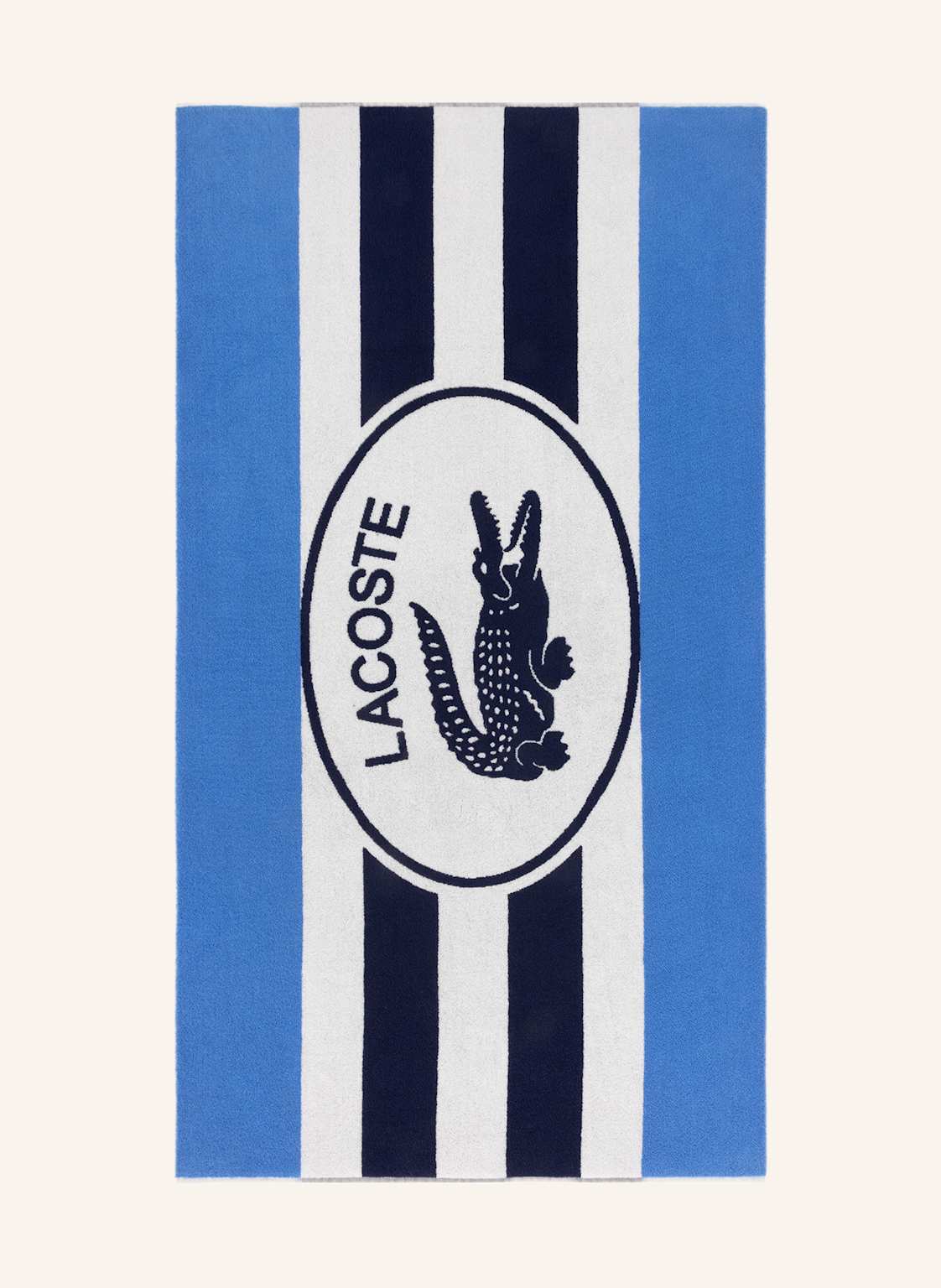 Lacoste Strandtuch Lbadge blau von Lacoste