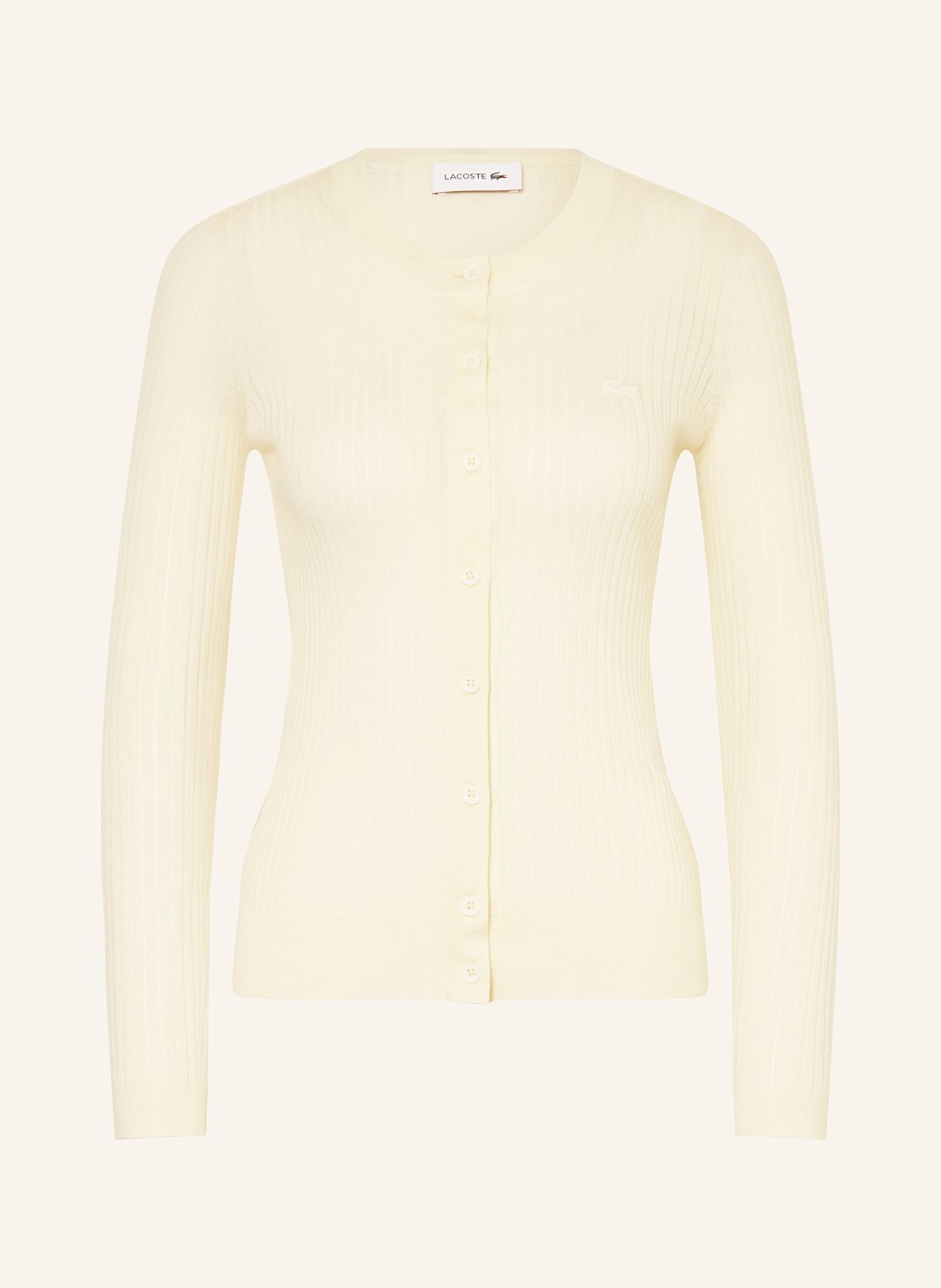 Lacoste Strickjacke weiss von Lacoste