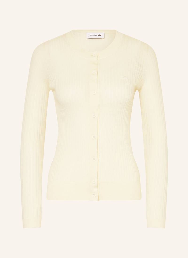 Lacoste Strickjacke weiss von Lacoste