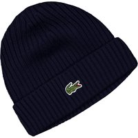 Lacoste Strickmütze aus Wolle mit Logo-Aufnäher in 0 von Lacoste