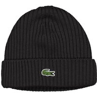 Lacoste Strickmütze aus Wolle mit Logo-Aufnäher in 0 von Lacoste
