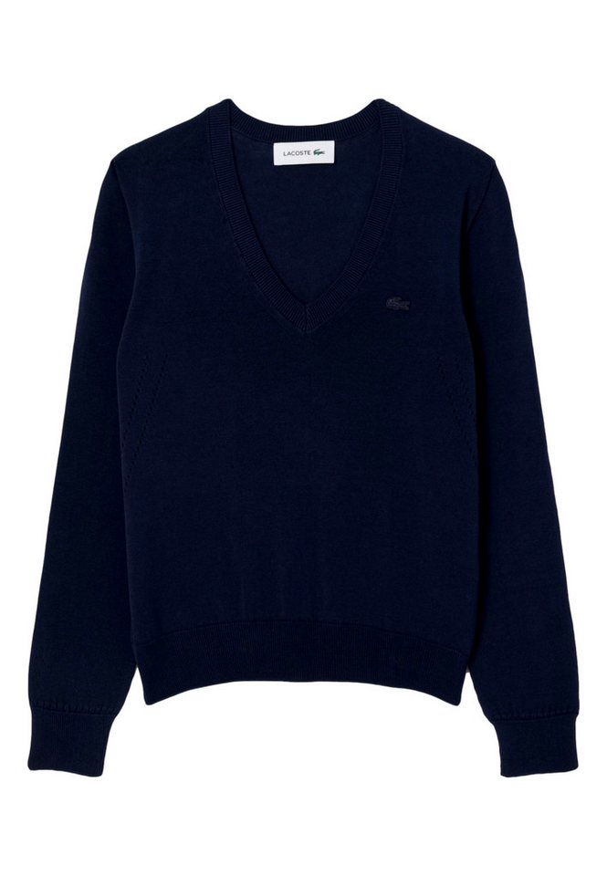Lacoste Strickpullover Pullover Strickpullover V-Neck (1-tlg) von Lacoste