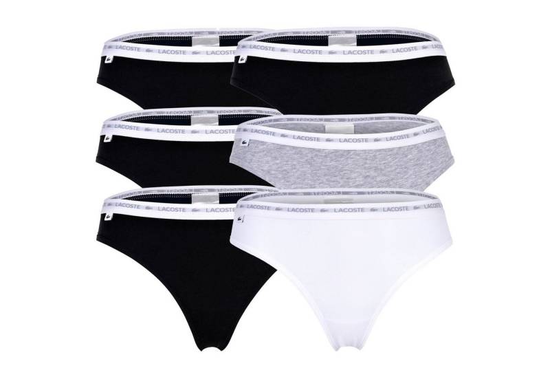 Lacoste String Damen String 6er Pack Baumwolle (Packung, 6er Pack) von Lacoste