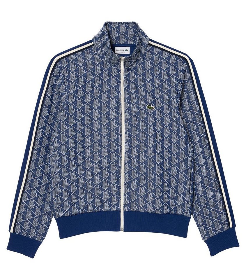 Lacoste Sweatjacke Herren Sweatjacke mit Monogramm-Print (1-tlg) von Lacoste