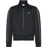 Lacoste Sweatjacke mit Ärmelstreifen und kleinem Krokodil-Aufnäher in L von Lacoste