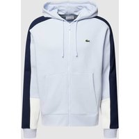 Lacoste Sweatjacke mit Reißverschluss in Hellblau, Größe XXXL von Lacoste