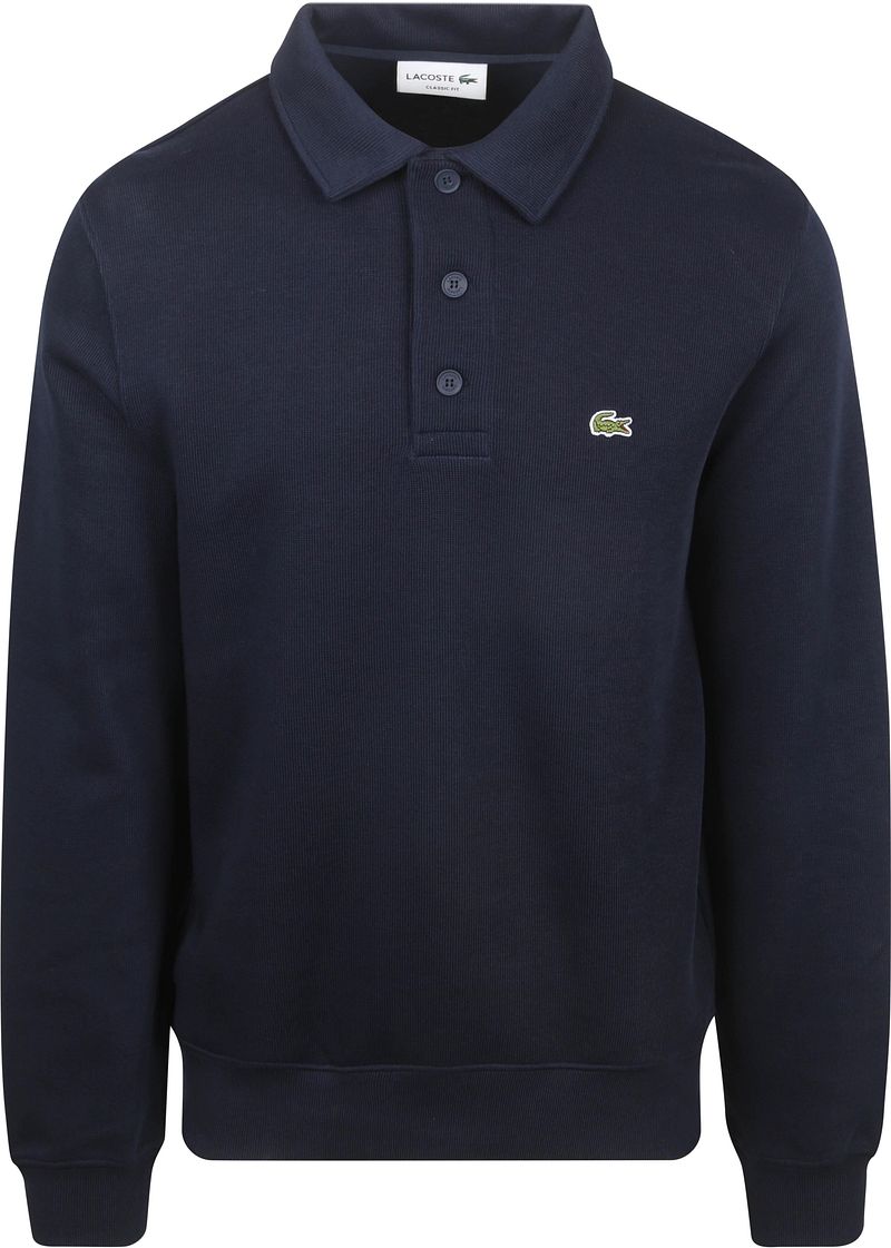 Lacoste Sweatshirt Poloshirt Navy - Größe L von Lacoste