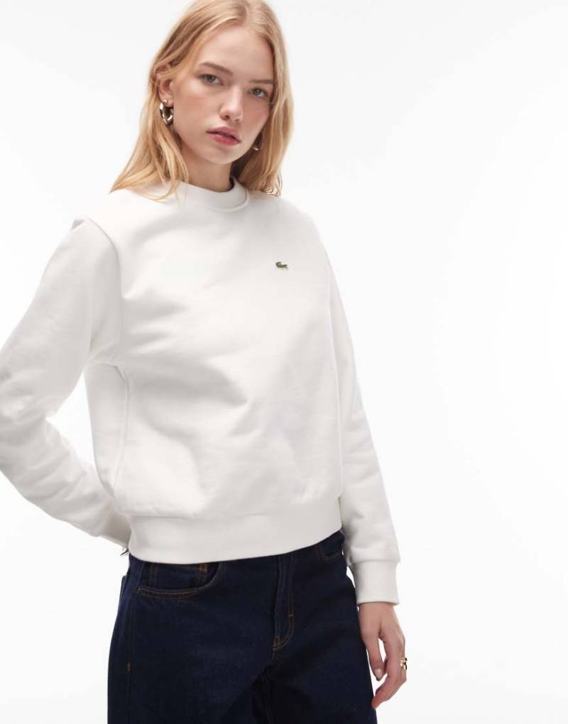 Lacoste - Sweatshirt in Cremeweiß von Lacoste