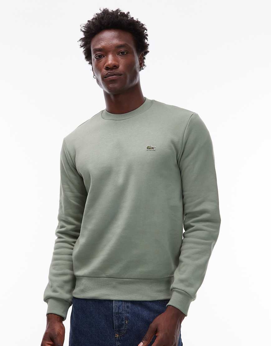 Lacoste - Sweatshirt in Grün mit Rundhalsausschnitt von Lacoste