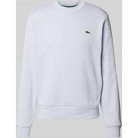 Lacoste Sweatshirt mit Logo-Patch in Hellblau, Größe M von Lacoste