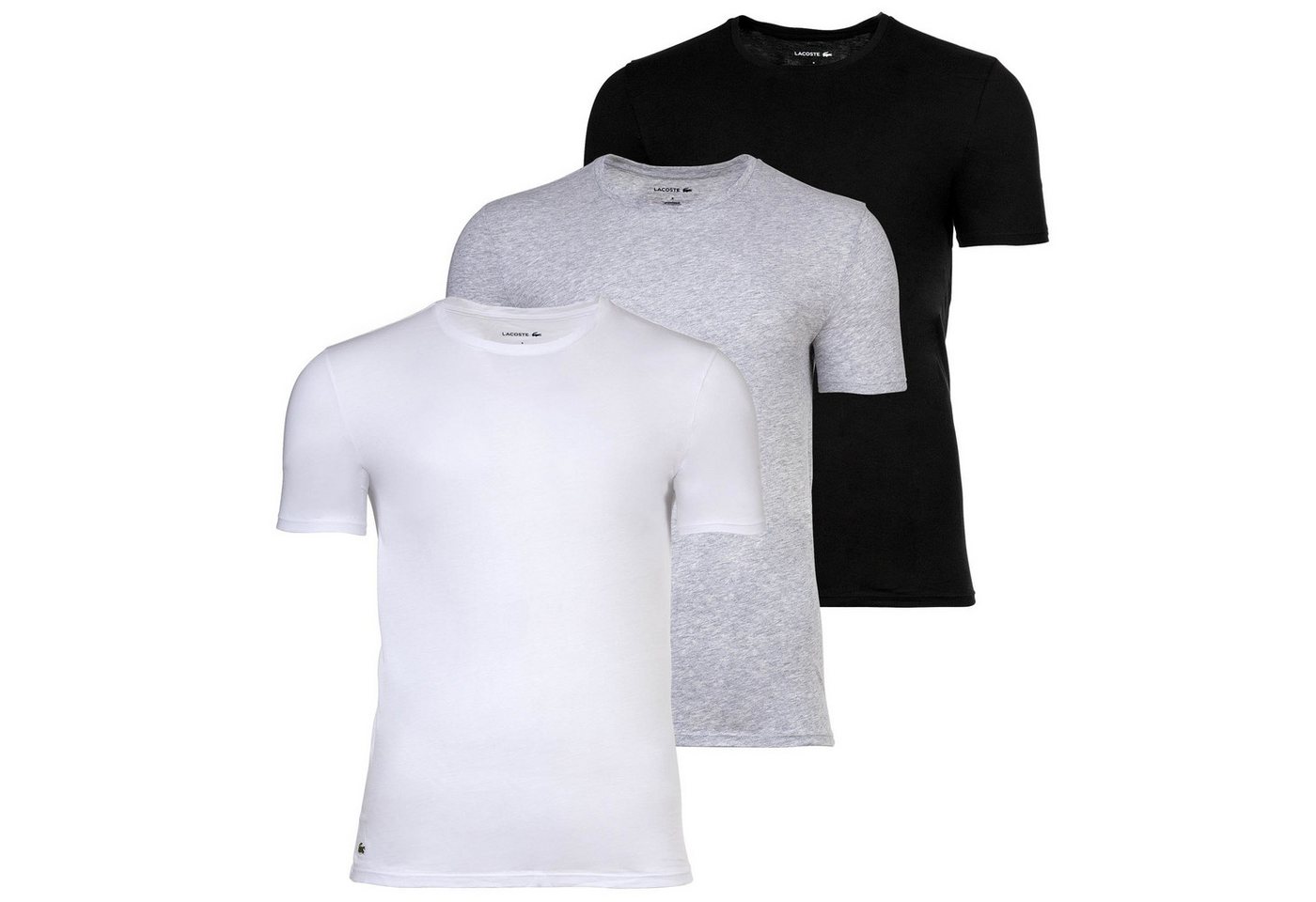 Lacoste T-Shirt Herren T-Shirt 3er Pack Baumwolle (Packung, 3er Pack) von Lacoste
