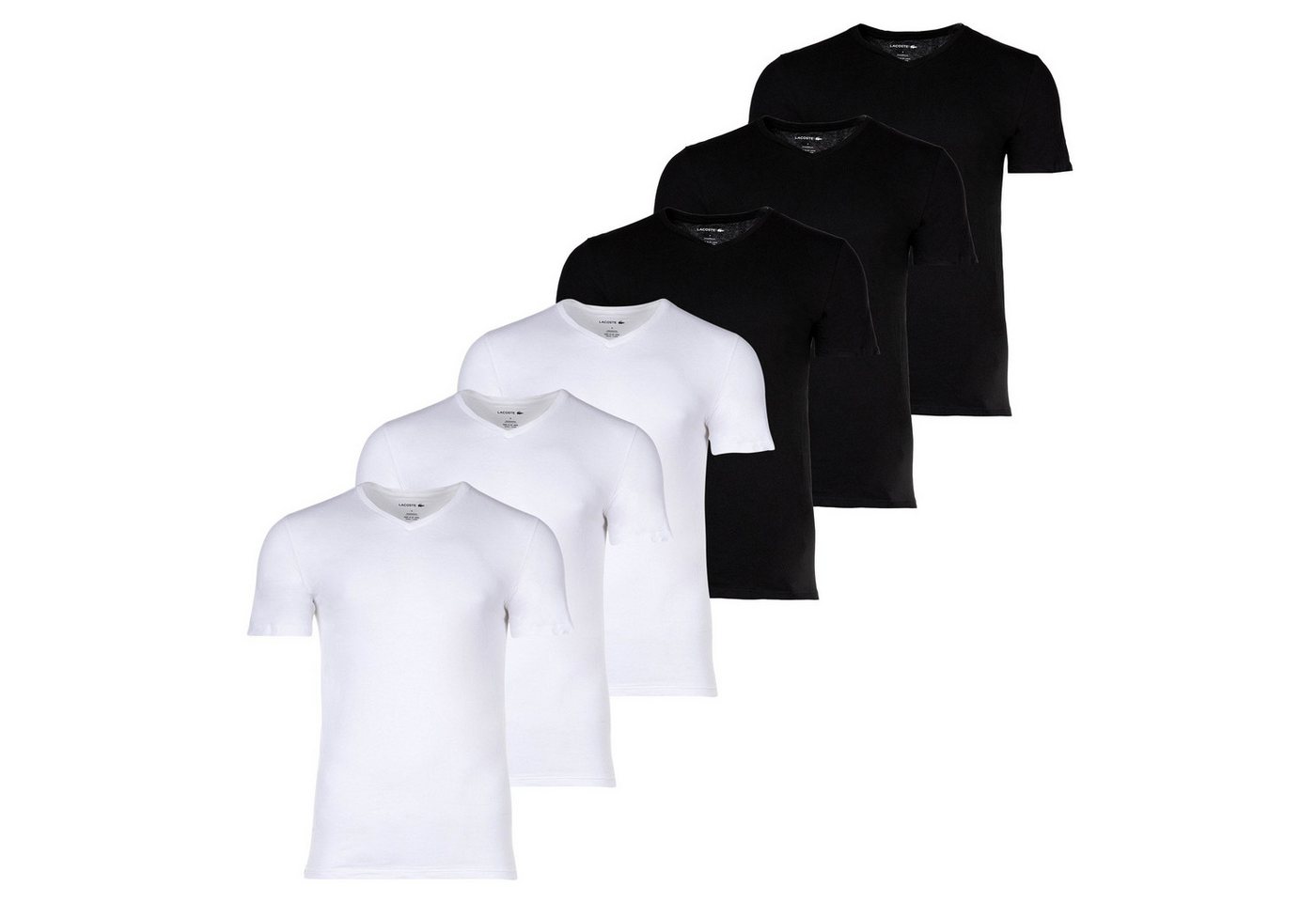 Lacoste T-Shirt Herren T-Shirt 6er Pack Baumwolle (Packung, 6er Pack) von Lacoste
