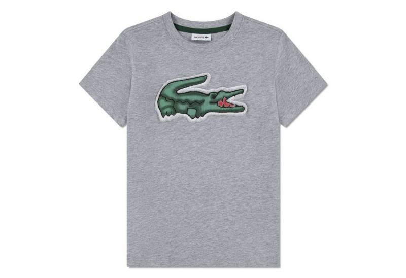 Lacoste T-Shirt LACOSTE Kids T-Shirt „Big Croc“ – grau meliert von Lacoste