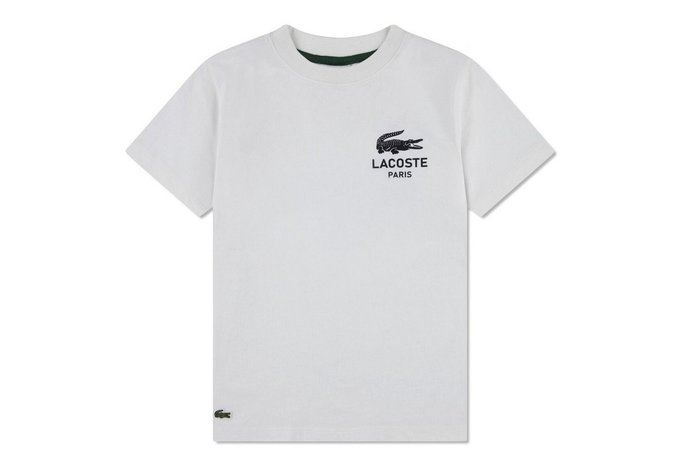 Lacoste T-Shirt Lacoste Jungen-T-Shirt „LACOSTE PARIS“ mit Print – Weiß von Lacoste