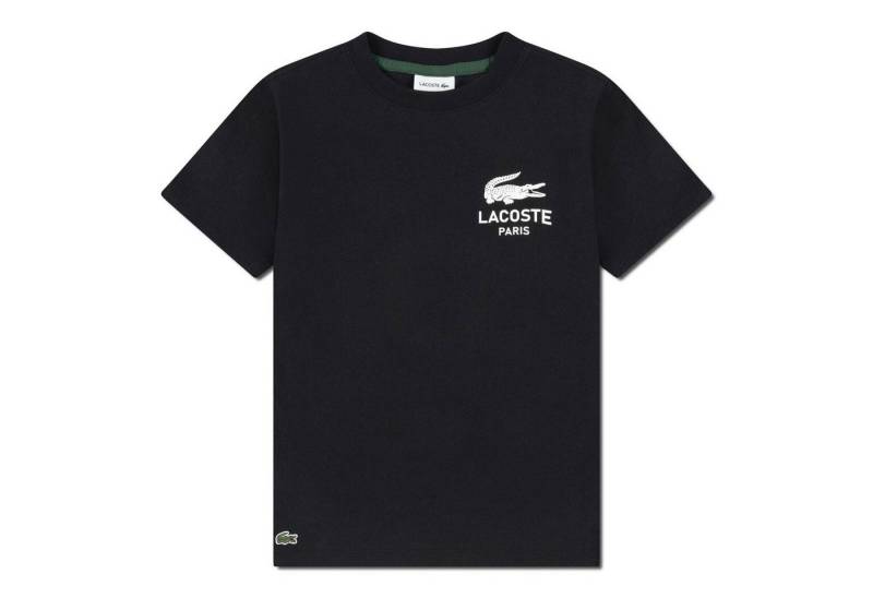 Lacoste T-Shirt Lacoste Jungen-T-Shirt aus Jersey mit „LACOSTE PARIS“– Schwarz von Lacoste