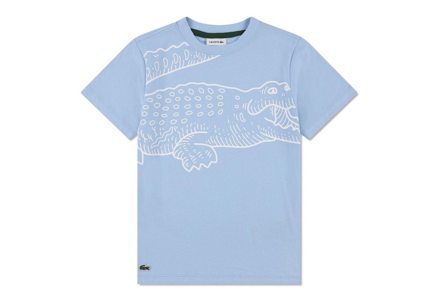 Lacoste T-Shirt Lacoste Kids T-Shirt mit Krokodilprint – Hellblau – Teen Boys von Lacoste