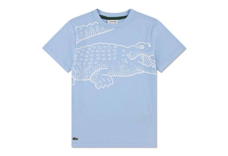 Lacoste T-Shirt Lacoste Kids T-Shirt mit Krokodilprint – Hellblau – Teen Boys von Lacoste