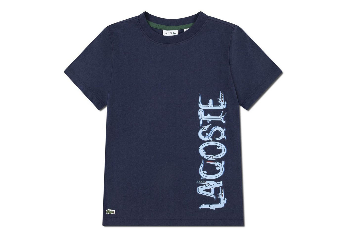 Lacoste T-Shirt Lacoste Kinder T-Shirt mit Seiten-Logo – Navy von Lacoste