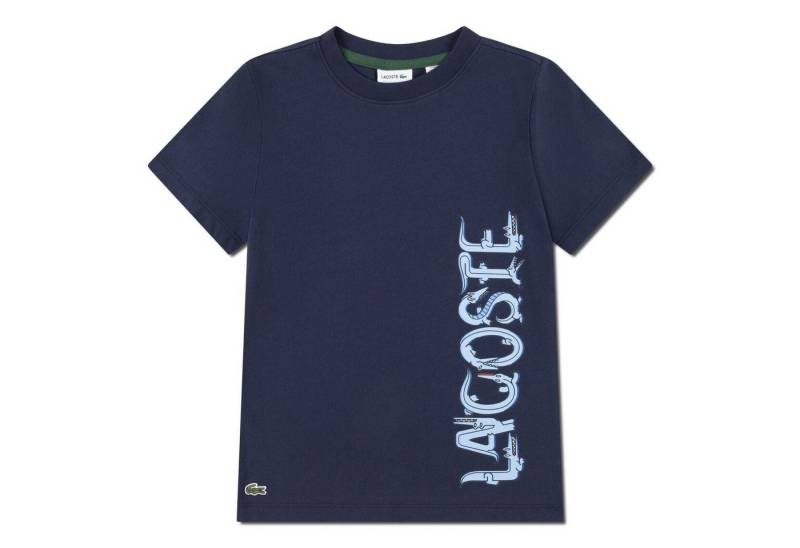 Lacoste T-Shirt Lacoste Kinder T-Shirt mit Seiten-Logo – Navy von Lacoste