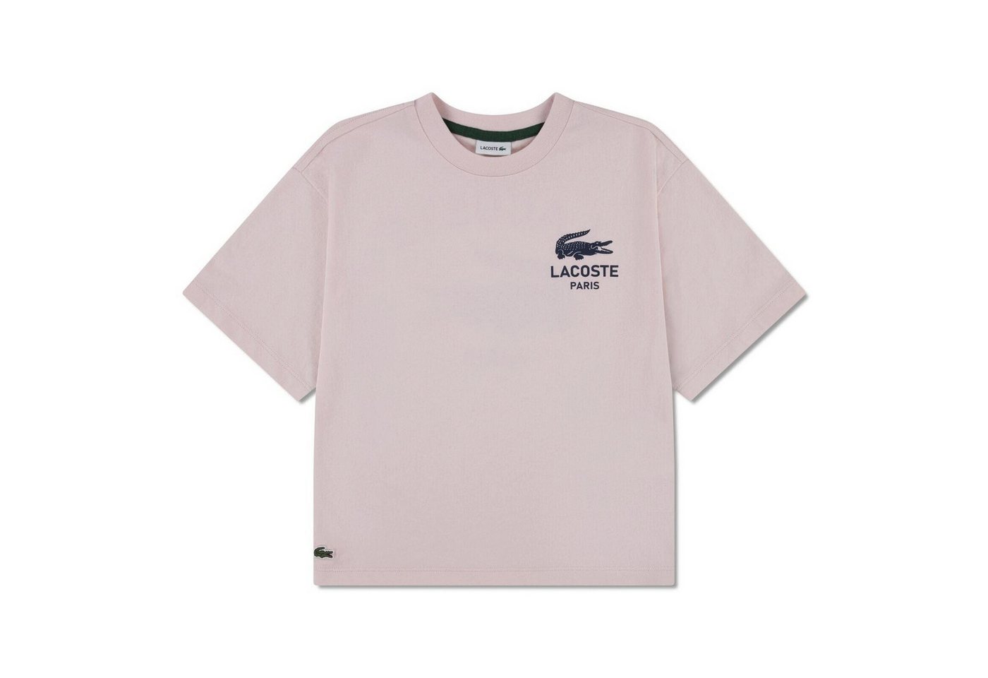 Lacoste T-Shirt Lacoste T-Shirt aus Jersey mit „LACOSTE PARIS“– Rosa von Lacoste