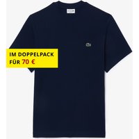 Lacoste T-Shirt aus Baumwolle mit Logo-Aufnäher, Classic Fit in L Lacoste T-Shirt aus Baumwolle mit Logo-Aufnäher, Classic Fit in L von Lacoste