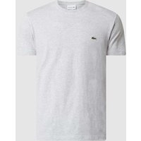 Lacoste T-Shirt mit Logo-Stitching in Silber Melange, Größe XXXL von Lacoste