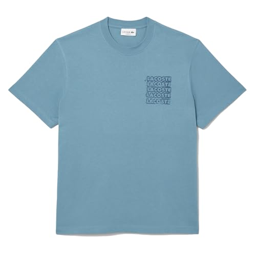 Lacoste T-Shirt mit Logo-Grafik, Blau, blau, M von Lacoste