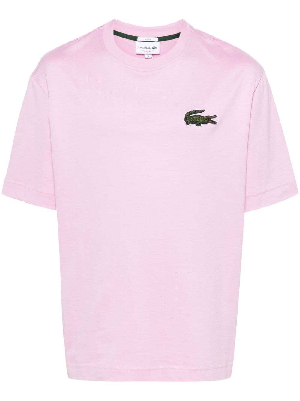 Lacoste T-Shirt mit Logo-Patch - Rosa von Lacoste