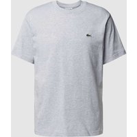 Lacoste T-Shirt mit Rundhalsausschnitt Modell 'BASIC' in Hellgrau Melange, Größe XL von Lacoste