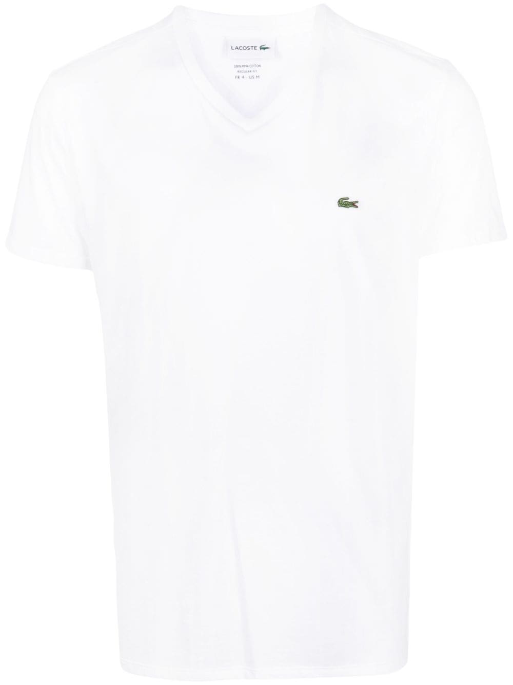 Lacoste T-Shirt mit V-Ausschnitt - Weiß von Lacoste