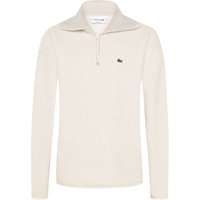 Lacoste Teddyfleece-Sweatjacke mit kleiner Krokodil-Stickerei und Troyer-Kragen in XXL von Lacoste