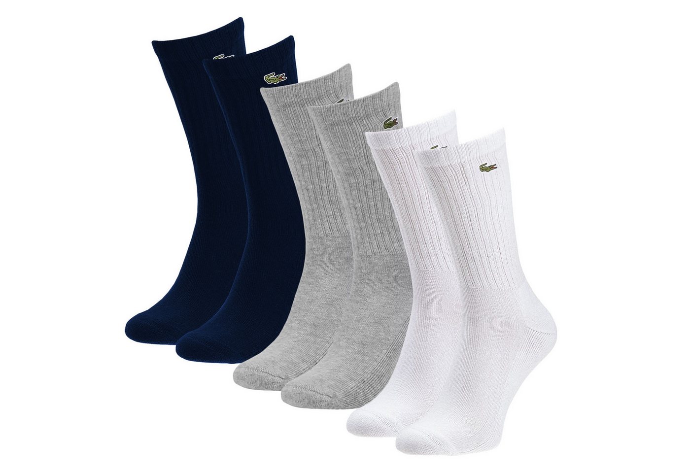 Lacoste Tennissocken Tennissocken (3-Paar) mit gerippter Wadenstütze von Lacoste
