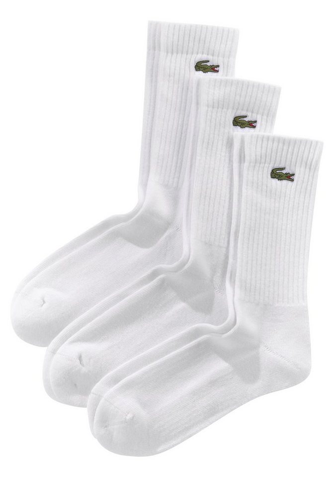 Lacoste Tennissocken (3-Paar) hochwertiger Baumwollmix, hoher Komfort und Langlebigkeit von Lacoste
