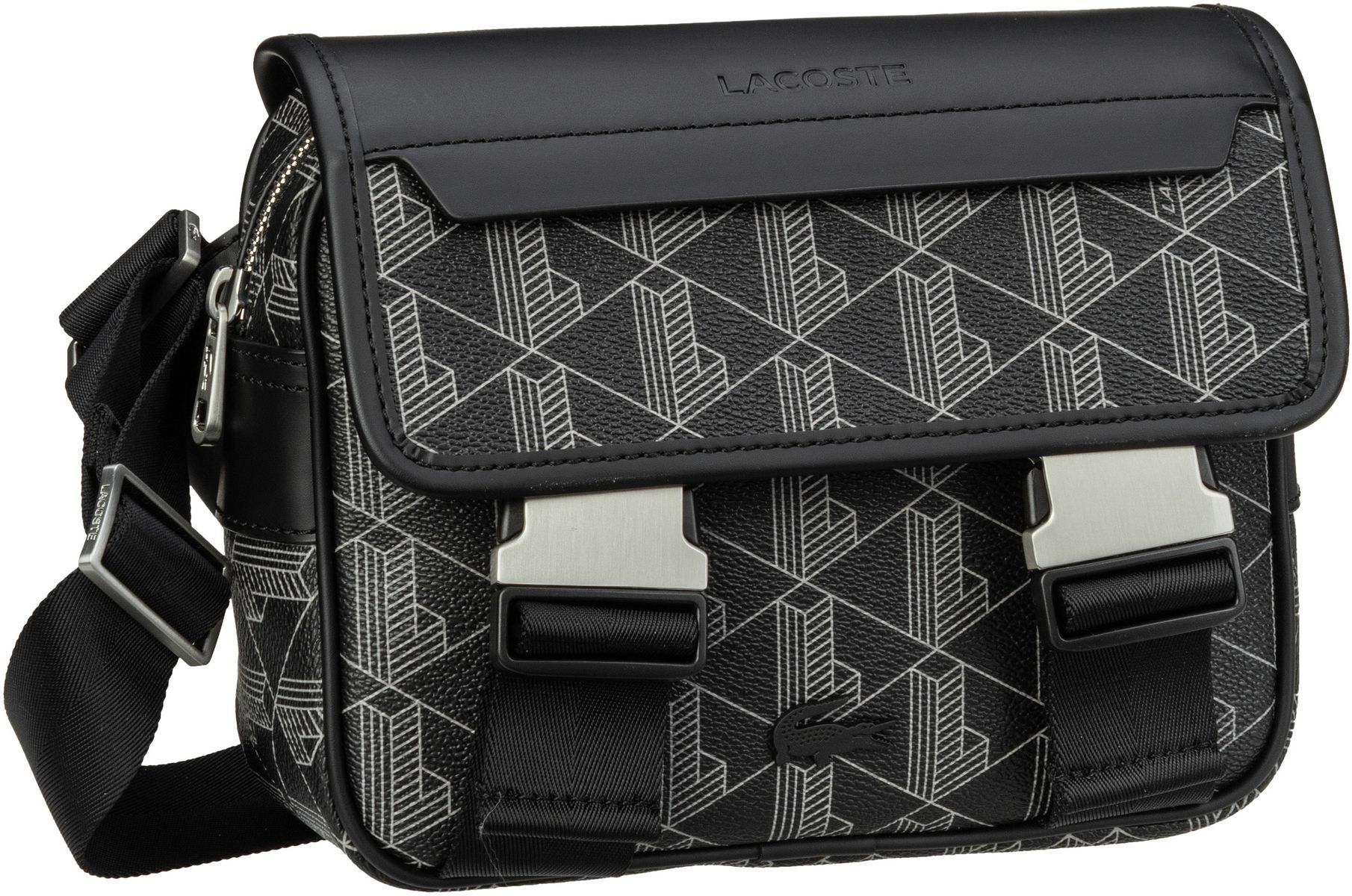 Lacoste The Blend Messenger Bag 3787  in Grau (2.6 Liter), Umhängetasche von Lacoste