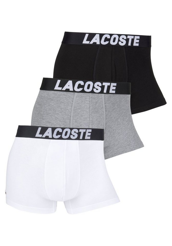 Lacoste Trunk eng Boxershorts Lacoste Herren Premium (Packung, 3er-Pack) aus Stretch-Baumwolle im 3er-Pack von Lacoste