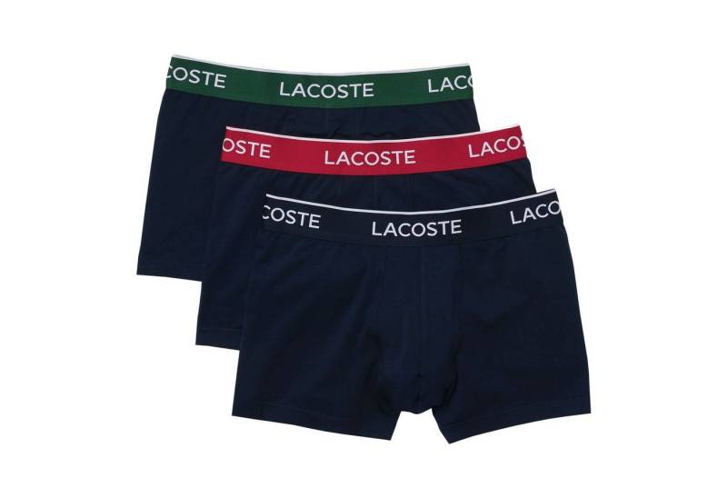 Lacoste Trunk 3er Pack Cotton Stretch Trunks (3-St., 3er Pack) mit doppelt verarbeitetem Frontbereich ohne Eingriff von Lacoste