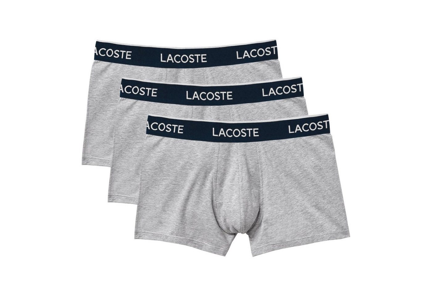 Lacoste Trunk 3er Pack Cotton Stretch Trunks (3-St., 3er Pack) mit umlaufendem Markenschriftzug von Lacoste
